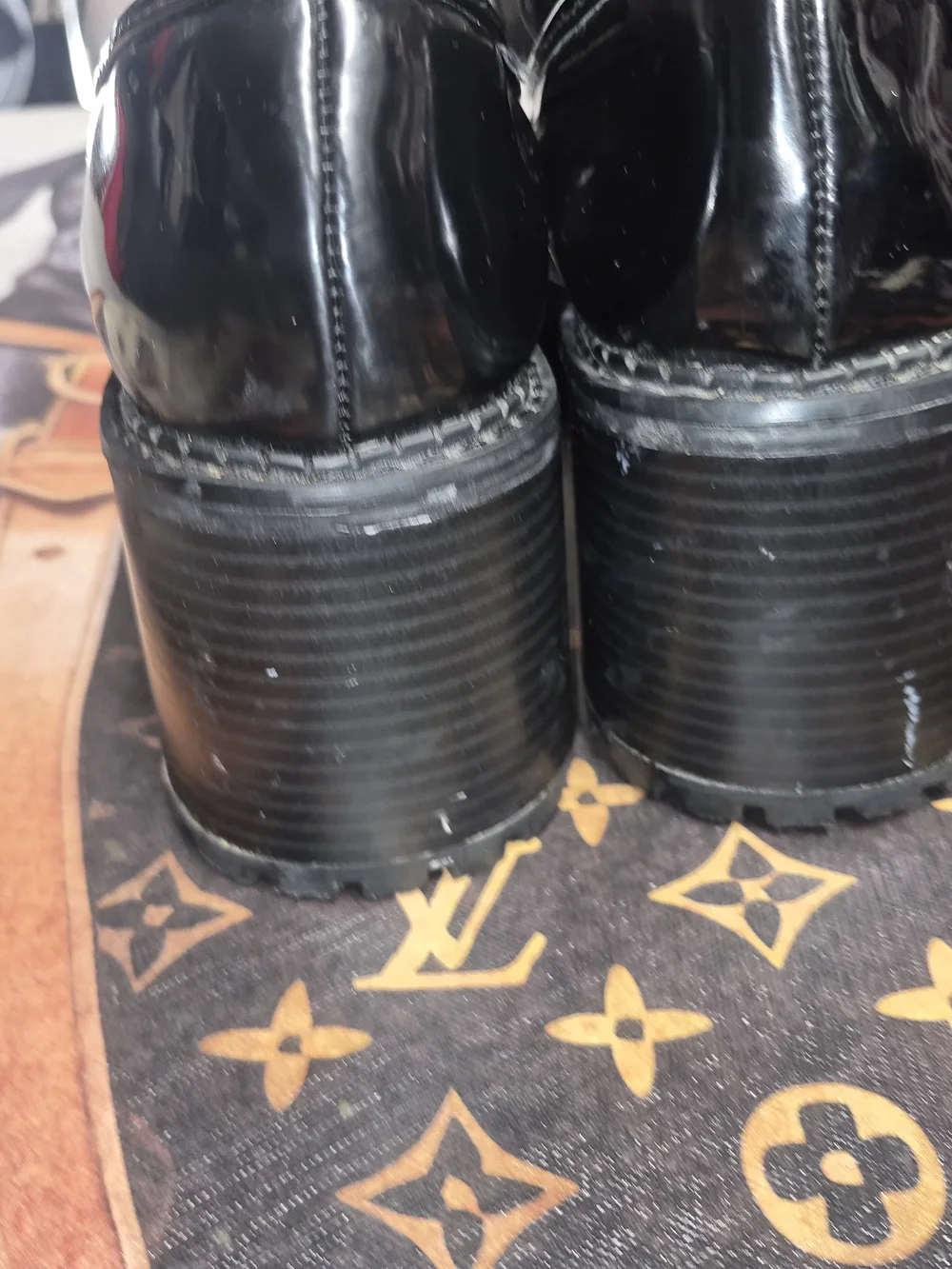 MIA Men's Black Patent Leather Penny Loafers